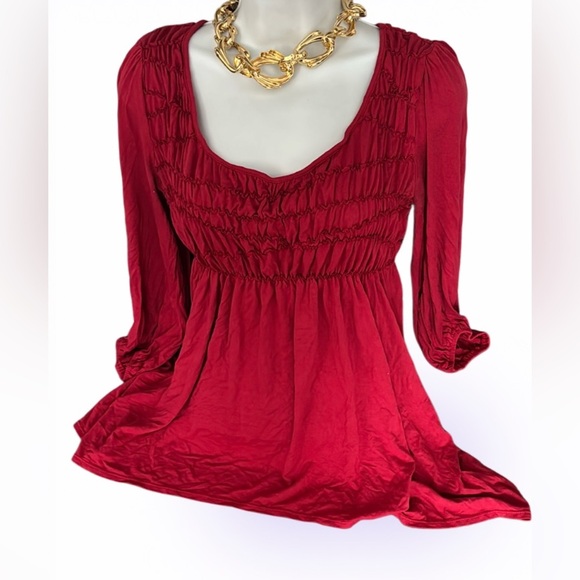 Max Studio Elegant Red Women's Top - Picture 11 of 11